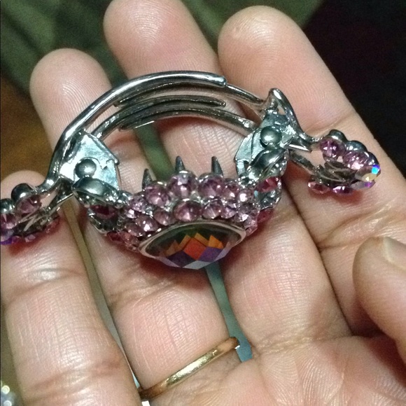 Rhinestones metal butterfly clip - Picture 4 of 5